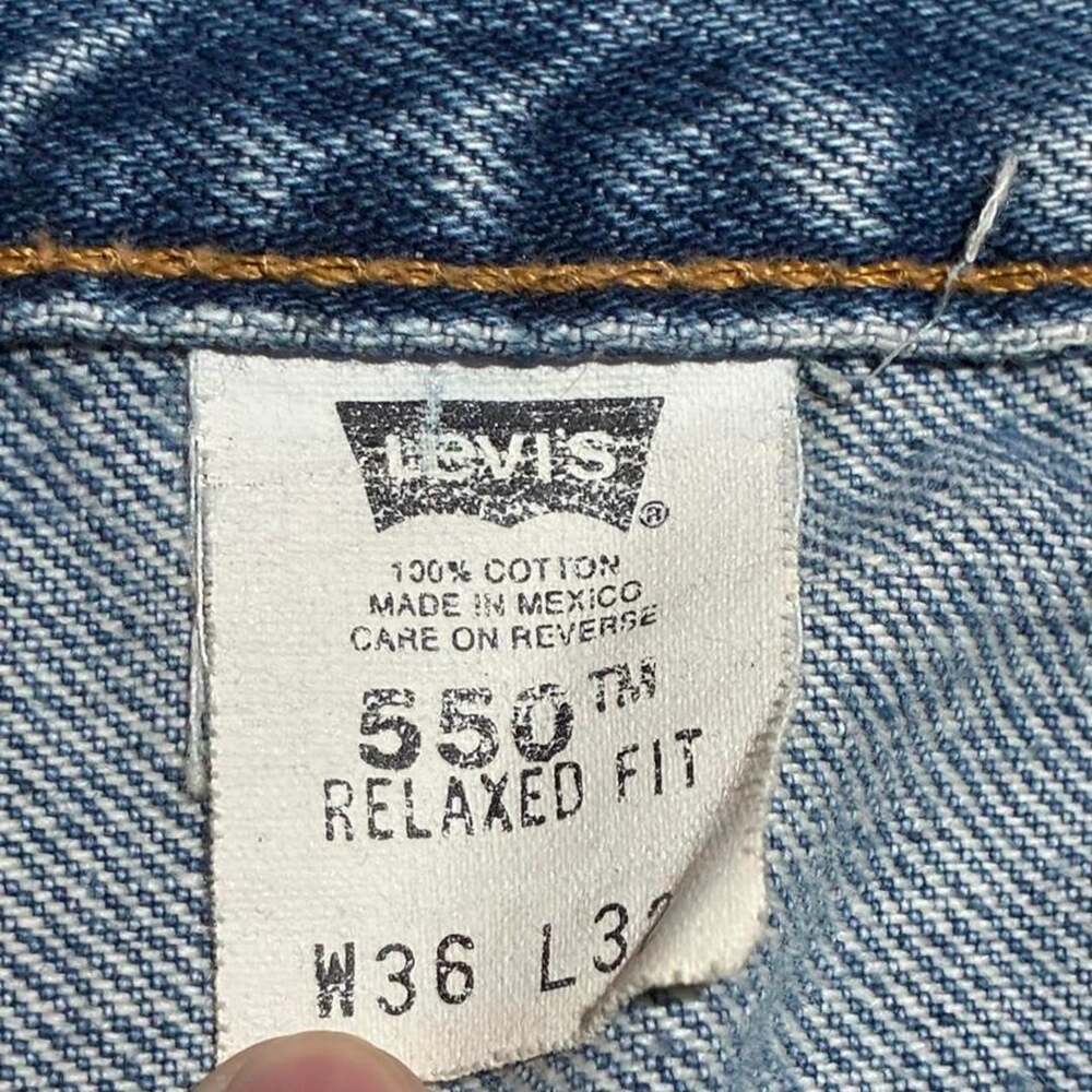 Levi's 550 Relaxed Fit Denim Jeans W36 L32